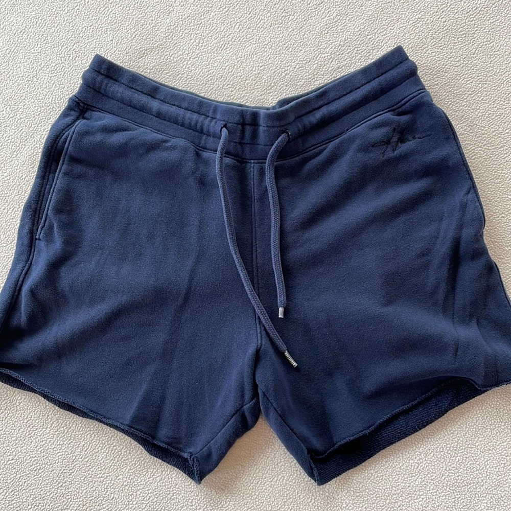 Hollister men’s small navy blue sweat shorts .